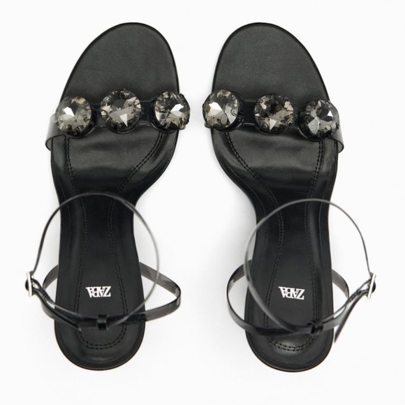 ZARA RHINESTONE HEELS - Picture 5 of 6